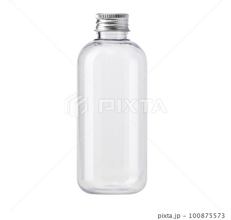 Empty transparent bottle. Packaging for cosmetic medical and other products 100875573