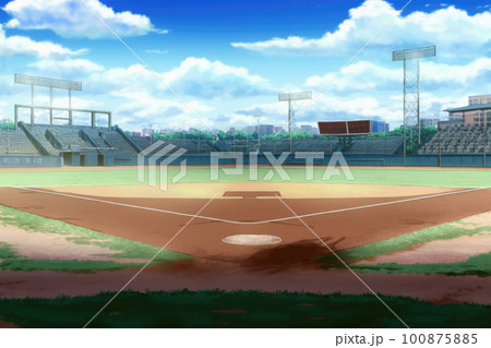 野球場と青空 100875885