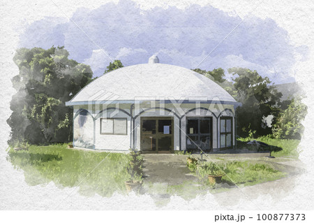 水彩画風 串本 串本町トルコ文化協会 和歌山県串本町 水彩画風 串本 串本町トルコ文化協会 和歌山県串本町 100877373