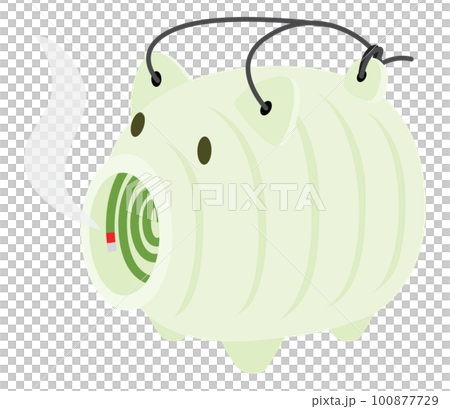 蚊取り線香のベクターイラスト 蚊取り線香のベクターイラスト 100877729
