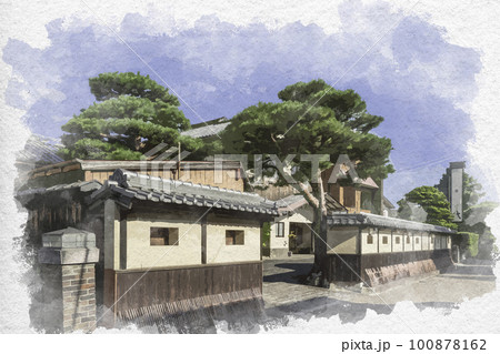 水彩画風 松阪 割烹旅館 八千代 三重県松阪市 水彩画風 松阪 割烹旅館 八千代 三重県松阪市 100878162