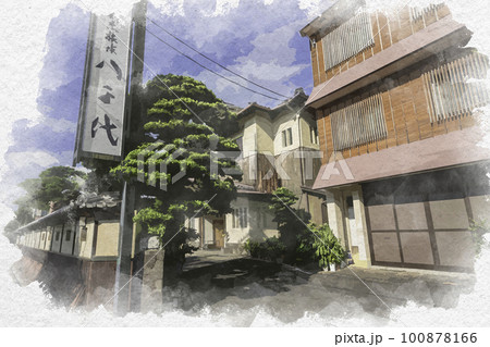 水彩画風 松阪 割烹旅館 八千代 三重県松阪市 水彩画風 松阪 割烹旅館 八千代 三重県松阪市 100878166