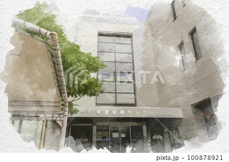 水彩画風　松阪　松阪市産業振興センター　三重県松阪市 100878921