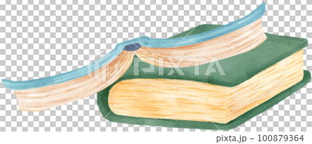 pile of cute watercolour sweet pastel modern closed book cartoon illustration pile of cute watercolour sweet pastel modern closed book cartoon illustration 100879364