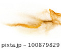 Brown sand explosion isolated on white background. Abstract sand cloud backdrop. 100879829
