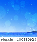 キラキラした海と空のイラスト キラキラした海と空のイラスト 100880928