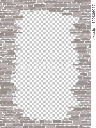 Brick tile frame material vertically long 100886037