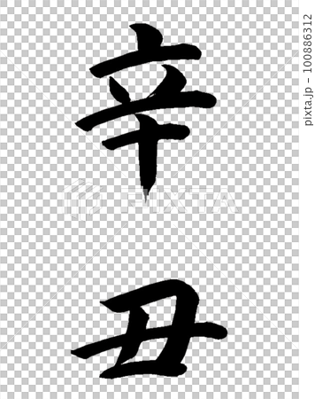 十干十二支　辛丑 100886312