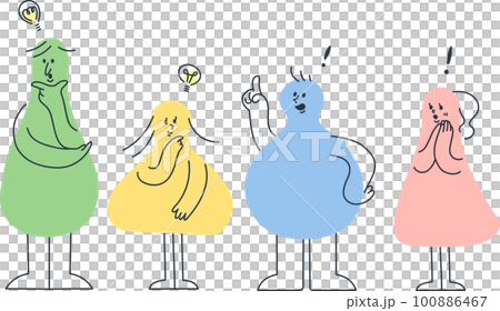 Flashing people Light bulb Flashing people Light bulb 100886467