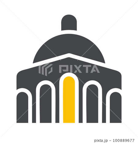 military icon solid style grey yellow style illustration vector army element and symbol perfect. 100889677