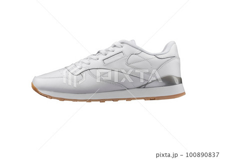 Sport shoes. White sneaker on a white background. Sport shoes. White sneaker on a white background. 100890837