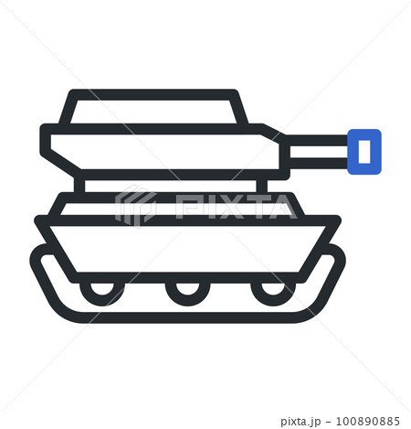 military icon duocolor grey blue style illustration vector army element and symbol perfect. 100890885