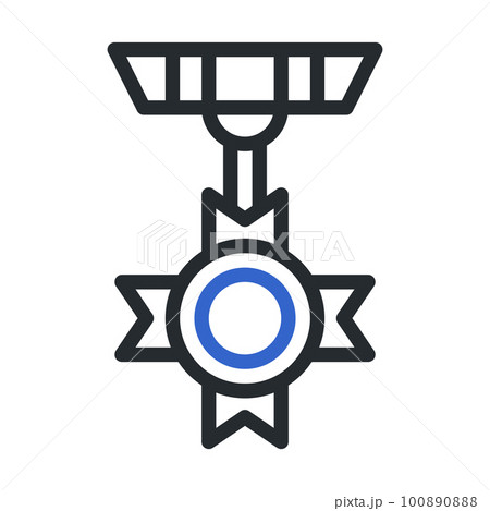 military icon duocolor grey blue style illustration vector army element and symbol perfect. 100890888