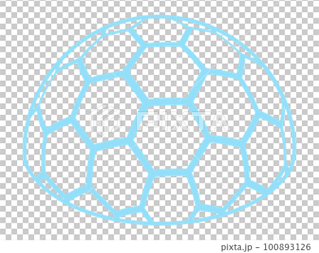 球形屏障的插圖_六邊形 100893126