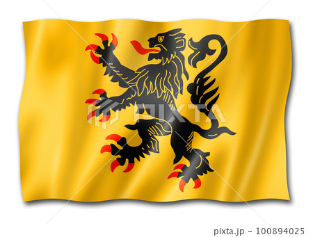 Nord-Pas-de-Calais Region flag, Franceのイラスト素材 [100894025] - PIXTA