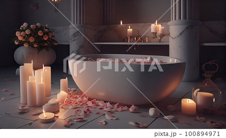 Modern bathroom illustration 100894971