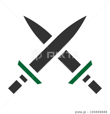 military icon solid grey green style illustration vector army element and symbol perfect. 100898888