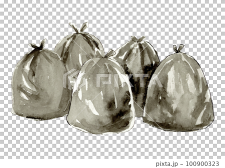 Watercolor Garbage Bag, Garbage Bag, Garbage, Bag PNG Transparent Image and  Clipart for Free Download