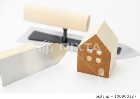 住宅　左官工事イメージ 100900337