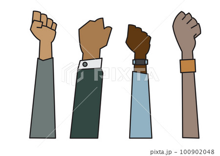 people raising hands that are different Ethnicity, gender, age and skin color people raising hands that are different Ethnicity, gender, age and skin color 100902048