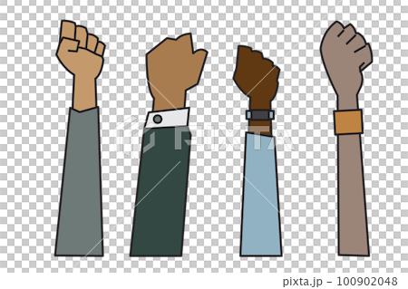 people raising hands that are different Ethnicity, gender, age and skin color people raising hands that are different Ethnicity, gender, age and skin color 100902048