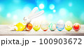 Funny Easter bunny. Happy Easter holiday concept. 100903672