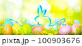 Funny Easter bunny. Happy Easter holiday concept. 100903676