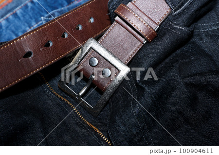 ベルト, バックル, 衣類, お洒落, おしゃれ, 紳士用, 男性用, ファッション, 洋服, 服 100904611