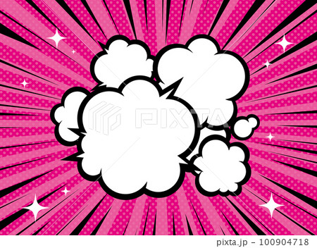 アメコミ風 ポップ素材 爆発 吹き出し ベクターイラスト アメコミ風 ポップ素材 爆発 吹き出し ベクターイラスト 100904718