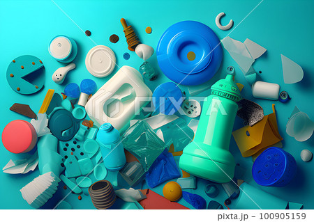 plastic toys for recycling. Generative ai. plastic toys for recycling. Generative ai. 100905159