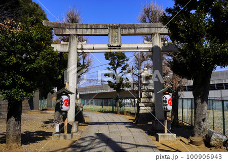 赤羽八幡神社　鳥居　東京都北区赤羽台 100906943