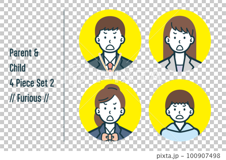 Furious parent and child 4-piece set no.2 Furious parent and child 4-piece set no.2 100907498