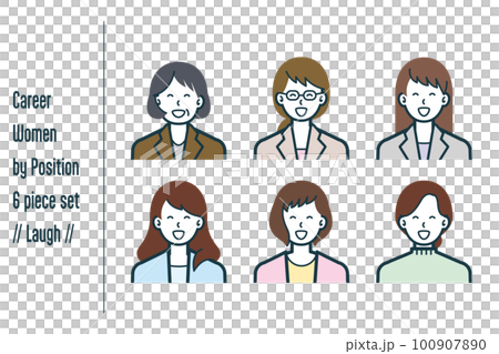 6-piece set no.1 of career women for each position laughing 6-piece set no.1 of career women for each position laughing 100907890