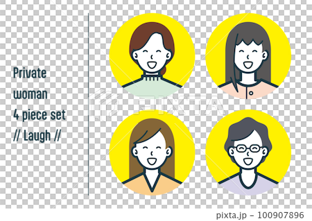 4件套No.1 便衣女子放聲大笑 100907896