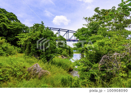 緑の中の橋梁 100908090