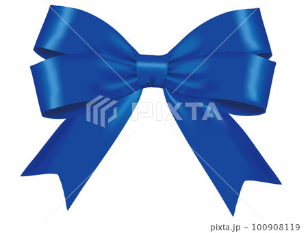 青いリボンのイラスト ブルーリボンのイラスト素材 [100908119] - PIXTA