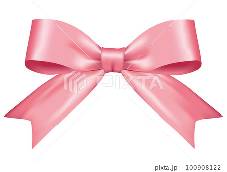 ピンクのリボンイラスト　ピンクリボン 100908122