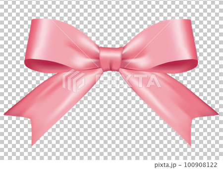 ピンクのリボンイラスト　ピンクリボン 100908122