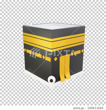 3d rendering of kaaba ramadan icon 3d rendering of kaaba ramadan icon 100911684