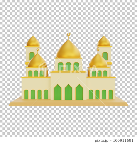 3d rendering mosque ramadan icon 3d rendering mosque ramadan icon 100911691