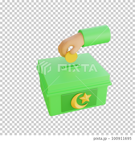 3d rendering hand gesture alms ramadan icon 3d rendering hand gesture alms ramadan icon 100911695