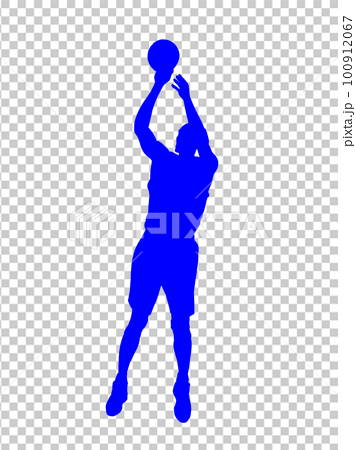 basketball player shooting clipart