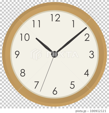 Image illustration of a wooden wall clock Image illustration of a wooden wall clock 100912121