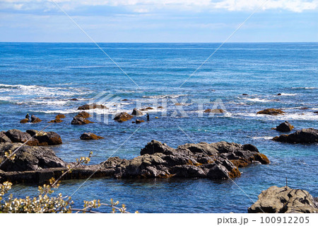南房総 和田浦海岸の岩礁地帯と素潜り漁師【千葉県南房総市】 南房総 和田浦海岸の岩礁地帯と素潜り漁師【千葉県南房総市】 100912205
