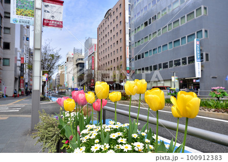 博多駅前通り 博多駅 博多 福岡市博多区 福岡イメージ風景 博多駅前通り 博多駅 博多 福岡市博多区 福岡イメージ風景 100912383