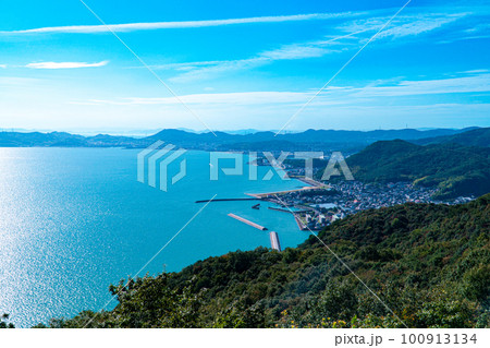 王子ヶ岳の山上から見た児島の街並み1 岡山県倉敷市 王子ヶ岳の山上から見た児島の街並み1 岡山県倉敷市 100913134