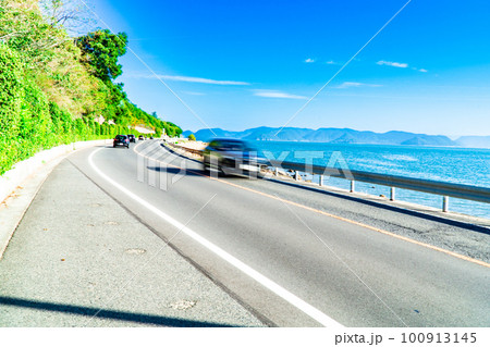 王子マリンロード430と瀬戸内海1 岡山県玉野市 王子マリンロード430と瀬戸内海1 岡山県玉野市 100913145