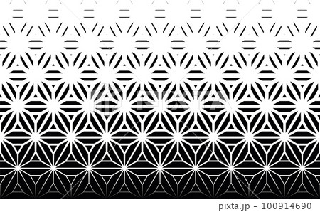 Geometric pattern of black figures on a white background.Seamless in one direction. Geometric pattern of black figures on a white background.Seamless in one direction. 100914690