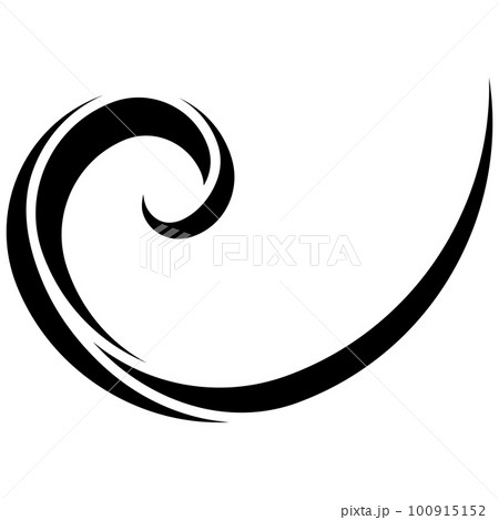 Logo sea wave, water pool aqua, ocean wave stream spa 100915152