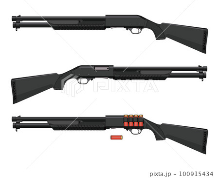 ショットガン Shotgun Military Vector Illustrationのイラスト素材 [100915434] - PIXTA